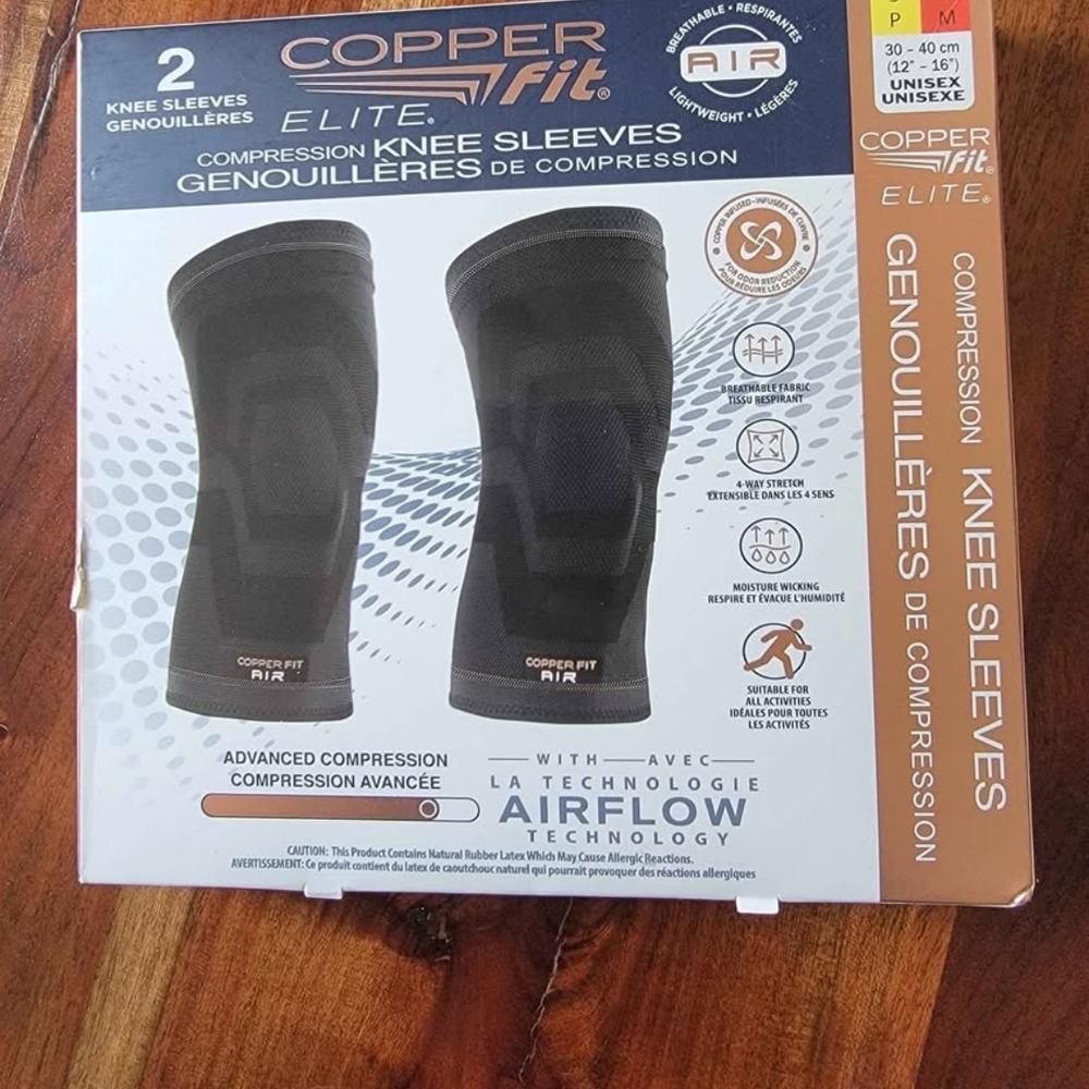 Copper Fit Elite Compression Knee Sleeves - Black